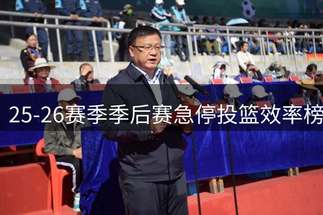 25-26赛季季后赛急停投篮效率榜：阿奴诺比领跑